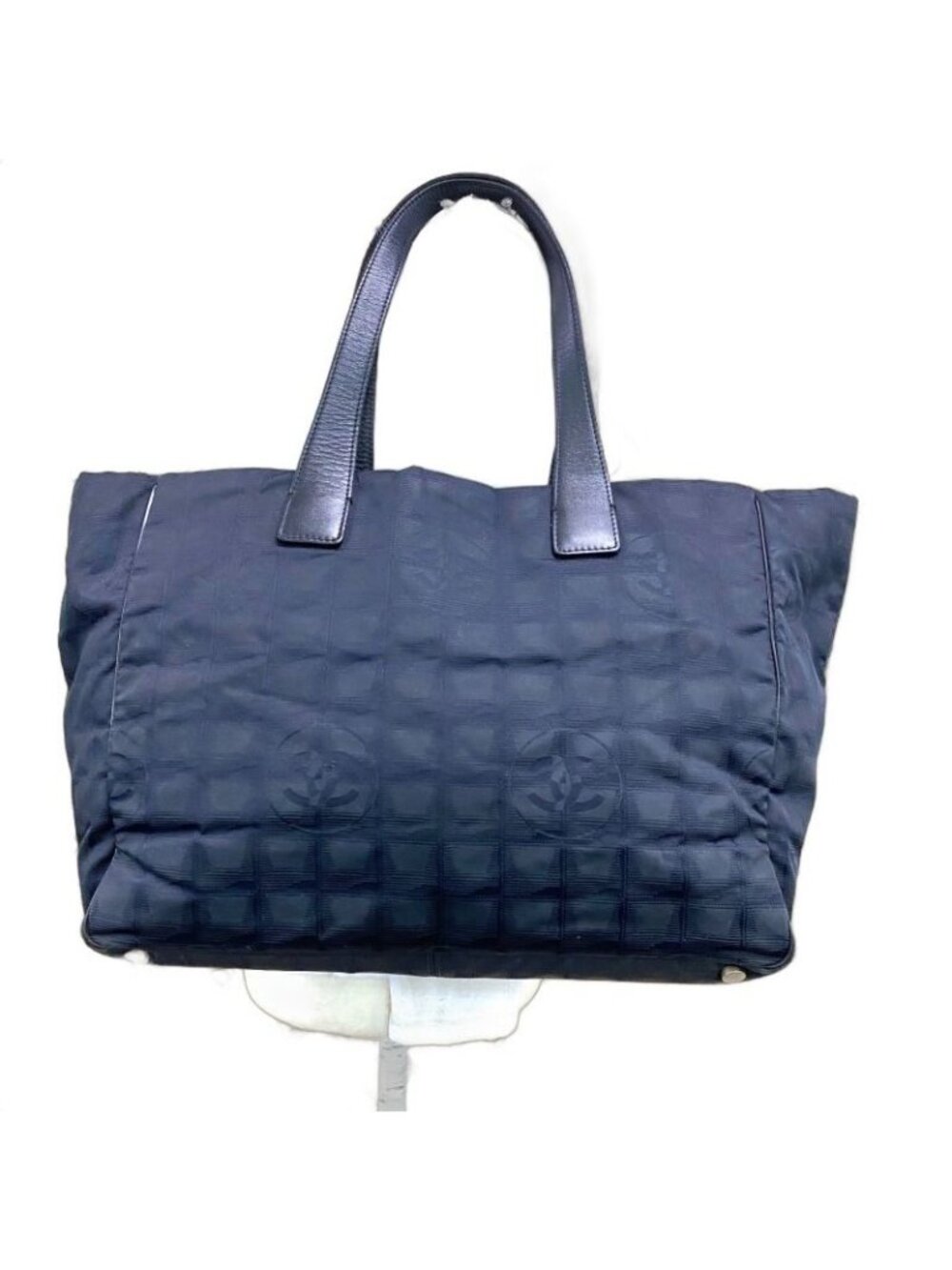 Chanel Tote Black Mu Travel Camellia Business Formal
